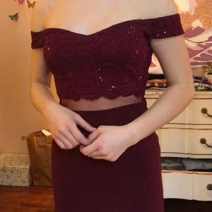 Maroon Homecoming Dress
